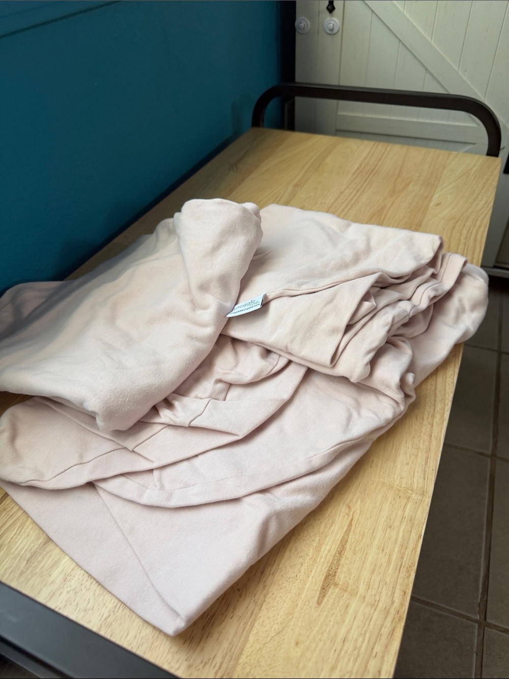 Pink toddler snuggle me organic covers